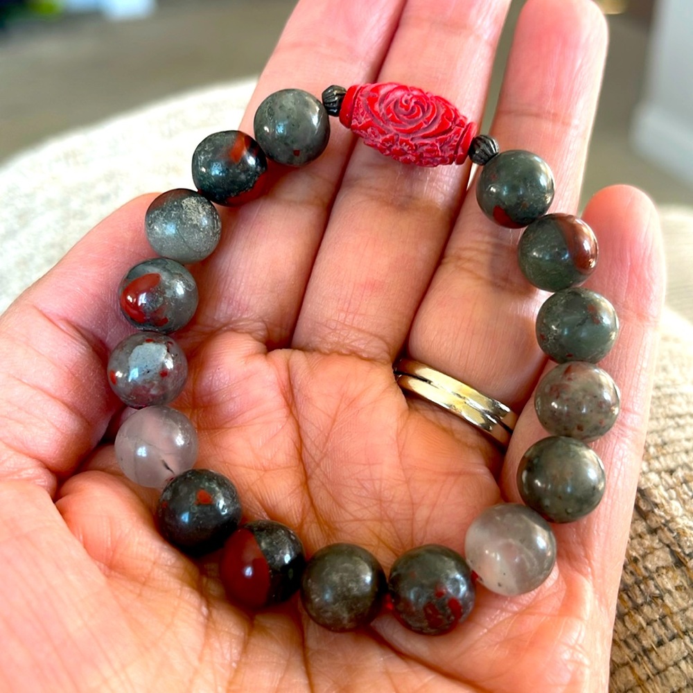 African Bloodstone bracelet